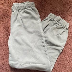 light sage green brandy melville sweatpants